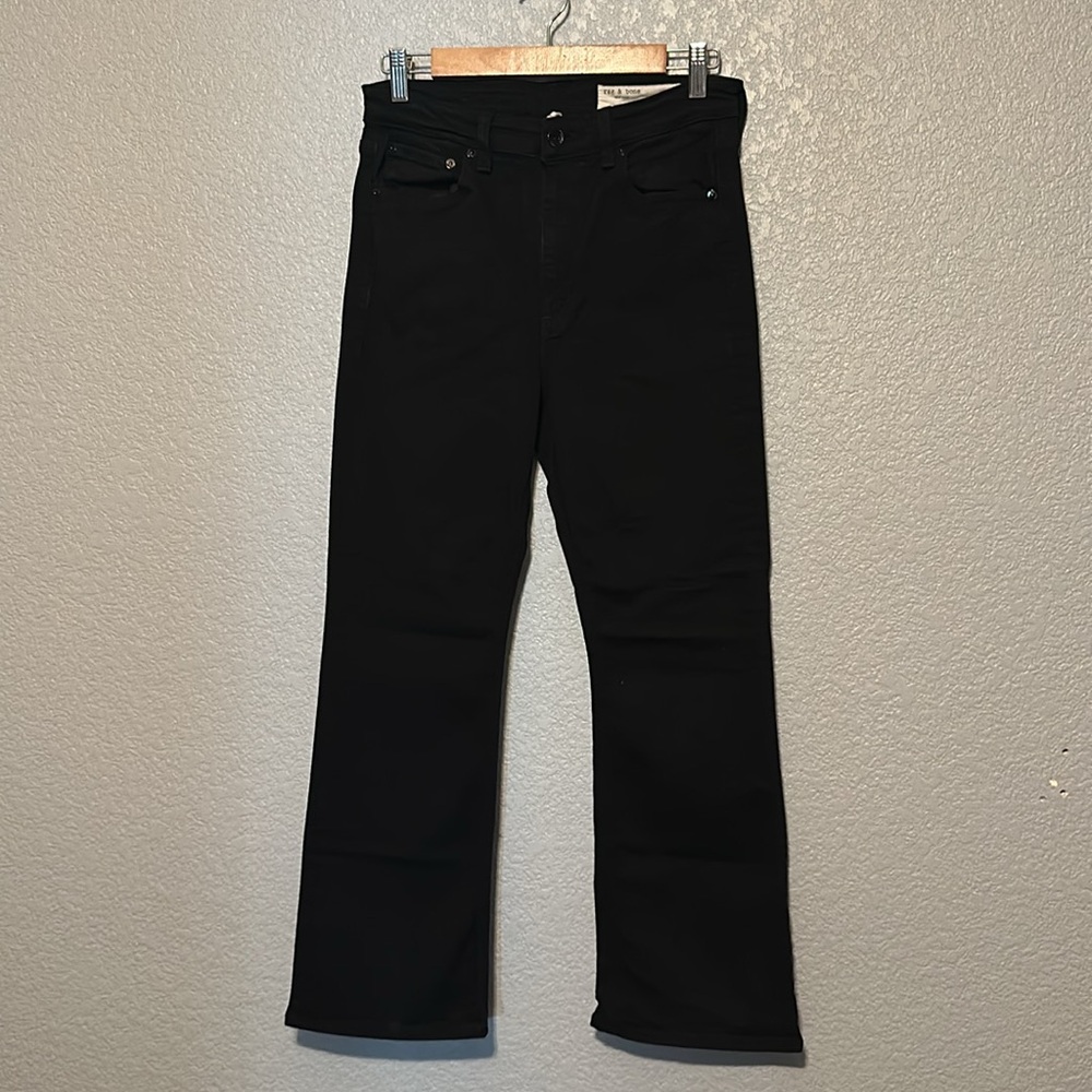 Rag & Bone High Rise Crop Flare Jeans - Picture 2 of 7